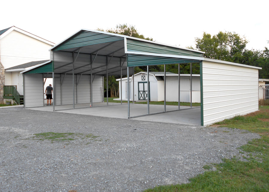 42' x 25' Step Down Carport